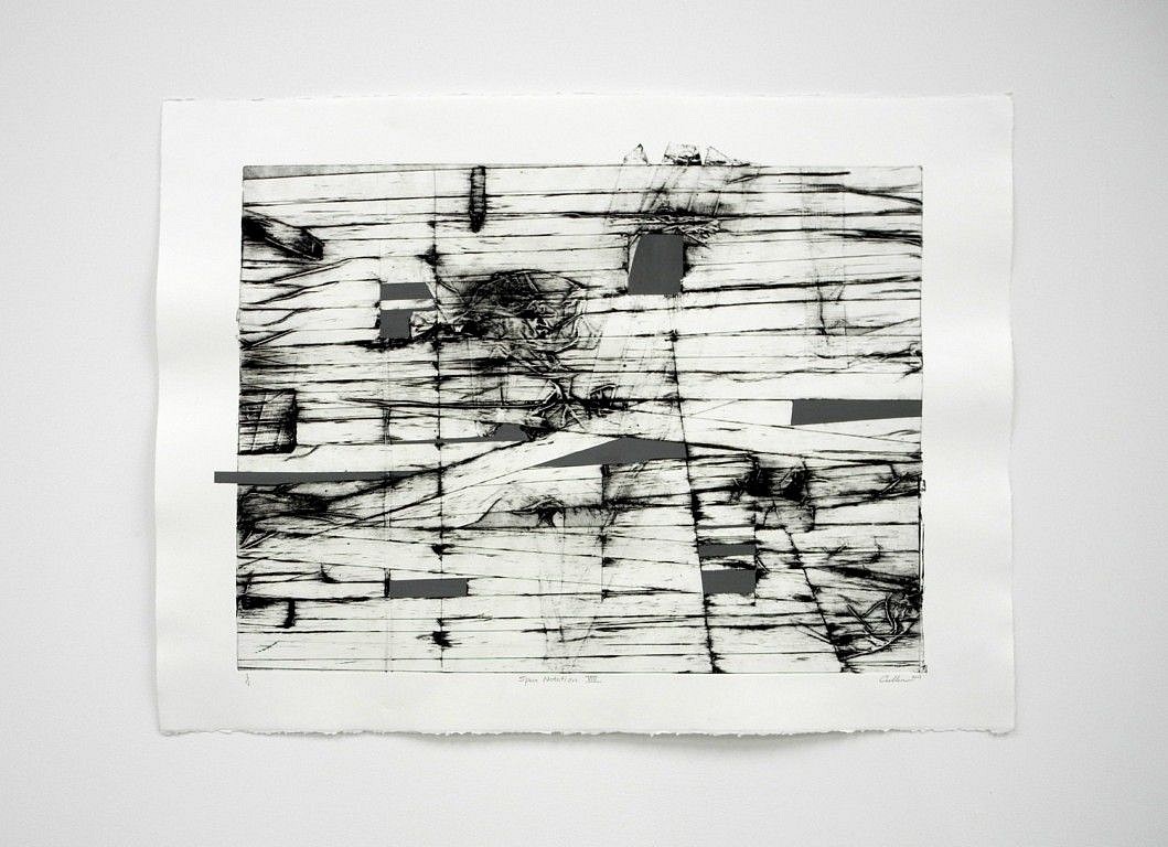 Cullen Washington, Space Notation
2014, Collagraphs with collage and hand drawing on Rives Arches 250 gsm paper with black ink
