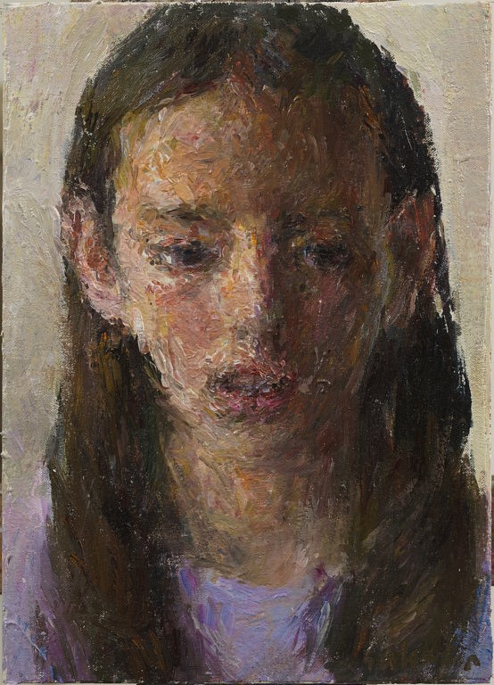Daniel Enkaoua, Aure en violet
2011, Oil on canvas