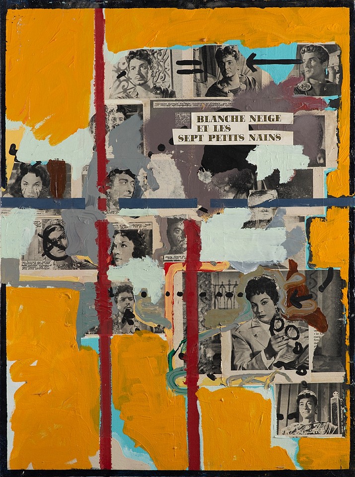 Elad Kopler  Gilad Kahana, Blanche neige et les sept petits nains
2019, Mixed media and collage on canvas