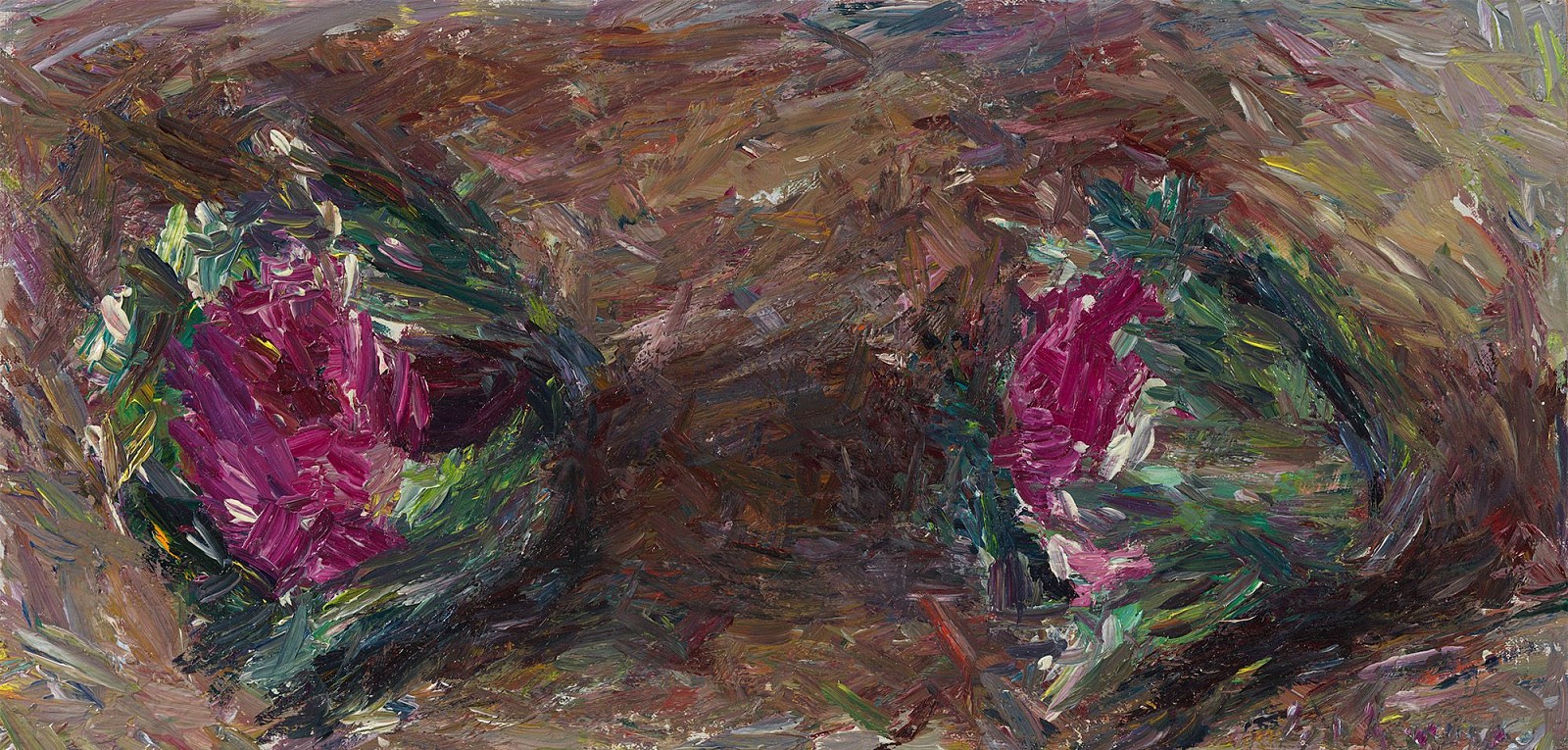 Daniel Enkaoua, Les deux choux violets
2022, Oil on canvas mounted on wood