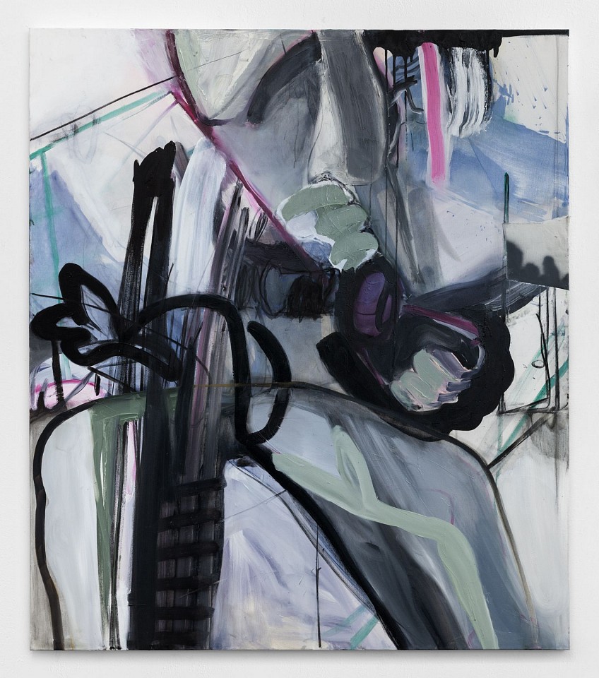 Adi T. Hoffman, Untitled
2024, Acrylic, charcoal, oil and spray and collage on canvas