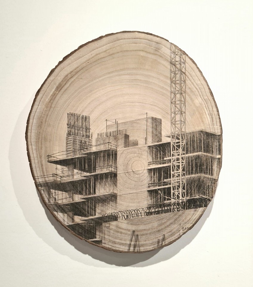 Amir Tomashov, Unrooted 23
2024, Graphite on wood