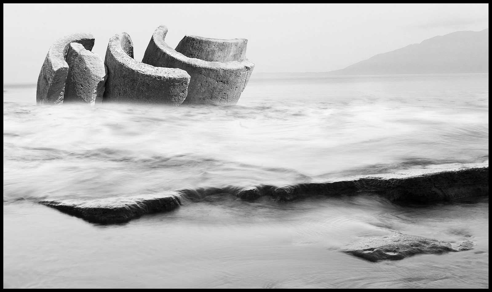 Noa Ben-Nun Melamed, Time Zones #8
2023, Processed digital photographs, archival pigment print, presented in a black wooden frame with museum glass