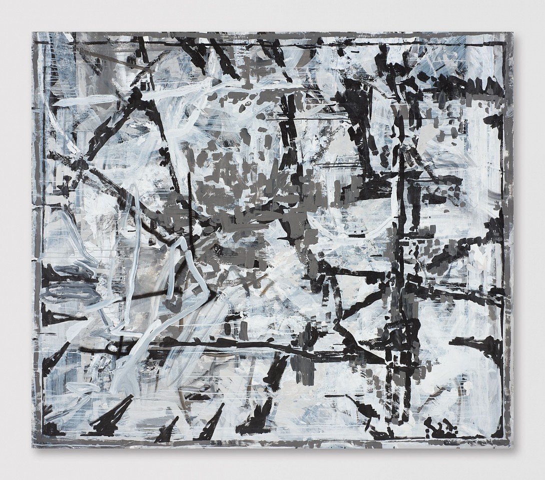 Elad Kopler, Black & White and <br />
Everything Between #2
2023, Mixed media on canvas