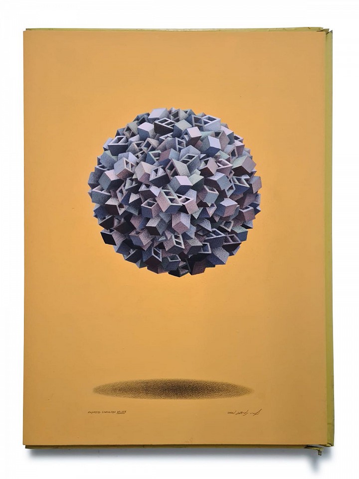Amir Tomashov, Exposed landscape no. 25e
2026, Acrylic and graphite on wood